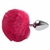 Plug Anal Médio Aço Pompom Rosa Coelho Sexy Import - Pepper in love