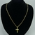 Kit Corrente Cadeado 2mm Fecho Bomba + Crucifixo Detalhado Com Cristo Banhado a Ouro 18K na internet