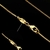 Corrente Veneziana Curta 1mm Fecho Lagosta 5,0g Banhada A Ouro 18k - comprar online