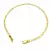 Pulseira Piastrine 3,3mm Fecho Gaveta Banhada a Ouro 18K - comprar online