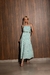 VESTIDO LUZ LISTRAS VERDE AGUA - comprar online