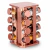 Porta Condimentos Base Giratório Inox 16 Potes - Rosé - comprar online
