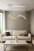Lustre Ondas Cascata Cristal Legítimo K9 Retanguar Lâmpadas Inclusas Cor Champanhe Sala de Jantar