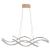 Lustre Pendente Led Espiral Rosé Gold Luminária Moderna DNA - comprar online
