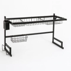Escorredor Profissional Cozinha Suspensa 85x52cm Preto Aço - comprar online