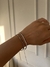Pulseira Riviera cristal branco Banhada a ródio branco na internet