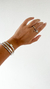 Bracelete Slim Banhado a Ródio Branco - Claê