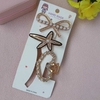 Cartela de Presilhas com strass -3 unidades
