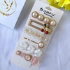Kit 6 Presilha Grampo de Cabelo Bico de Pato Feminino Metal Luxo Strass - comprar online