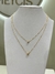 Collar gota cristal doble