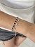 Pulsera azul trebol colgantes