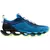 Tênis Mizuno Wave Prophecy 13 masculino esportivo na cor azul com detalhes em verde e preto.