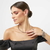 Brinco Ear Cuff Gominhos 4 Pedras Brancas Ródio - comprar online