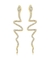Brinco Cobra Longo Dourado Cravejado