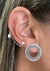 Brinco Ponto de Luz + Piercing Fake - Prata 925 - comprar online