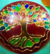 Atrapasol con vitral y cairel - Árbol de la Vida