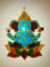 Atrapasol con vitral y cairel - Ganesha