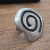 Anel estanho placa com espiral - loja online