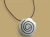Colar banho de prata estanho espiral ref.159 na internet
