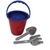 Kit 4 pçs Baldinho Balde Praia Areia Brinquedos Infantil
