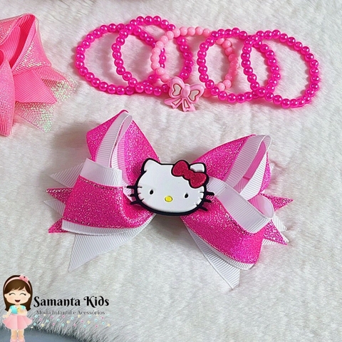 KIT LAÇO E PULSEIRA HELLO KITY