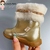 BOTA SOFT OURO 18 AO 24 - Samanta Kids