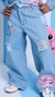 CALÇA JEANS WIDE LEG STITCH 02 AO 10 - comprar online