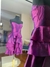 Vestido corto uva tornasol