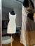 Vestido corto natural