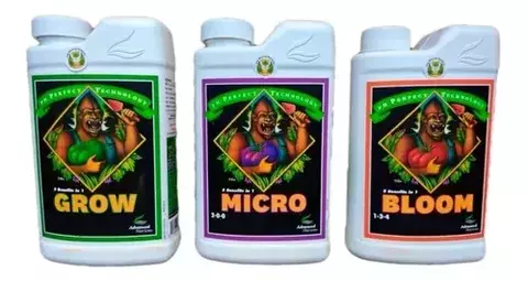 Tripack Micro Grow Bloom Advanced Nutrients 1lt