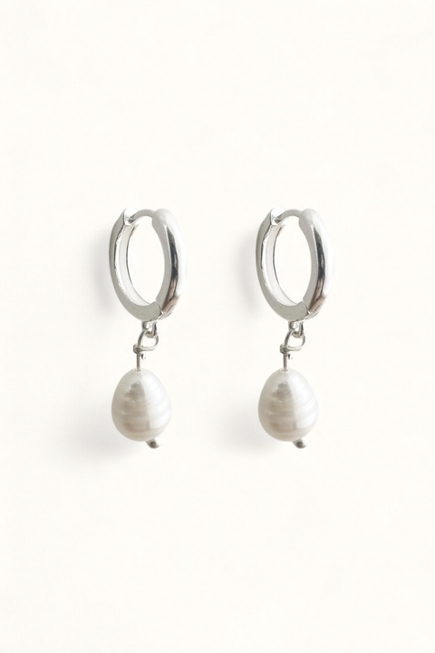 Argola com pérola caída - comprar online