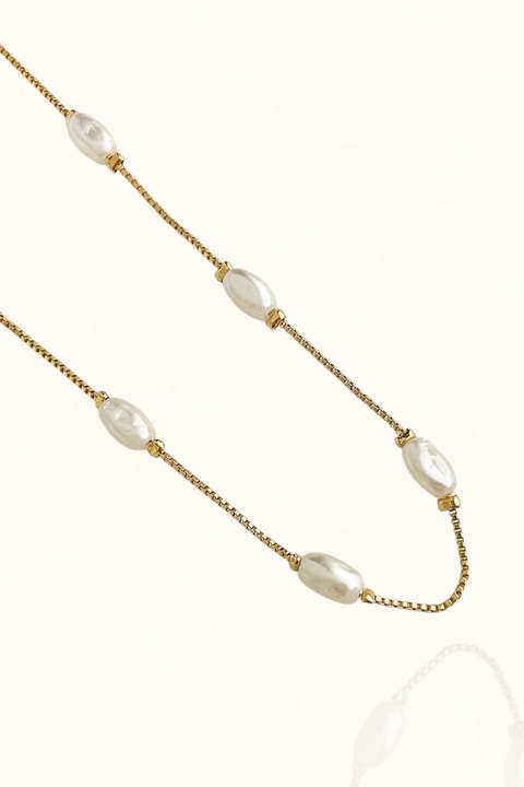 Colar choker pérola