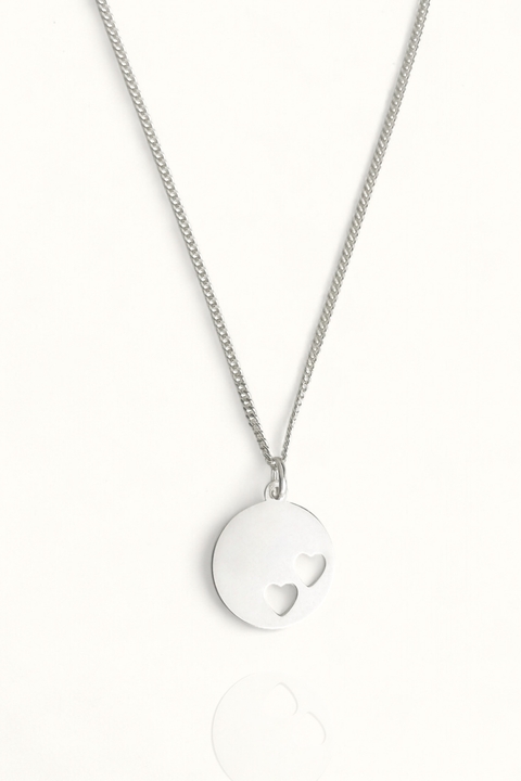 Colar dois corações vazados - comprar online