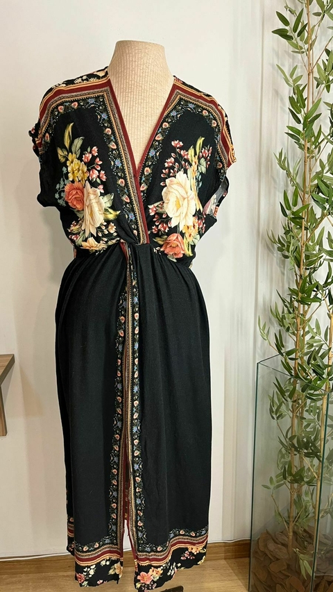 Vestido midi estampado floral - comprar online