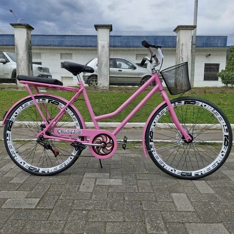 Bicicleta aro 26 Verona WRP NAKA, Aros FREERIDE, Pneu Kenda 26 1.25, Freio Disco, Selim DDK - Rosa