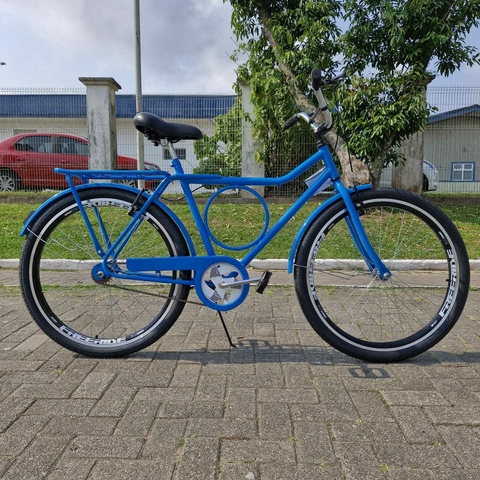 Bicicleta aro 26 WRP Barra Circular, Aros FREERIDE, Freio V-Brake, Selim Kalf- Azul