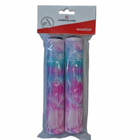 MANOPLA BMX ABSOLUTE BR 160 MM - BRANCO/ROSA/AZUL - comprar online