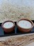 Vela de soja en cuenco de madera grande - GBDECOYHOME