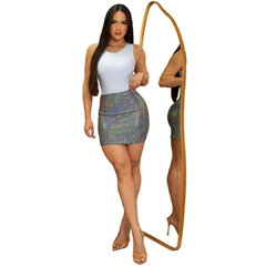 Saia Feminino Brilho Festa Balada Luxo - comprar online