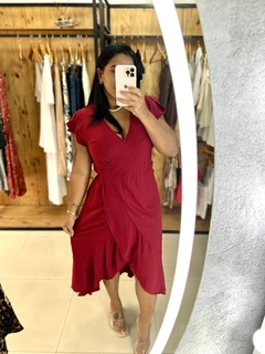 Vestido transpassado Luiza - loja online