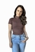 Blusa Alice – Gola Alta, Manga Curta, em Poliamida Premium - DudaAlice Marias
