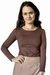 Blusa Rô de Poliamida – Manga Longa com Caimento Perfeito - comprar online