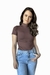 Blusa Alice – Gola Alta, Manga Curta, em Poliamida Premium - comprar online