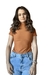 Imagem do Blusa Alice – Gola Alta, Manga Curta, em Poliamida Premium