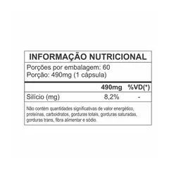 SILÍCIO ORGÂNICO 490mg Muwiz c/ 60 cápsulas - comprar online