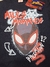Remera Kids Unisex Marvel Spiderman Miles Morales negra Oficial - Jedi Point