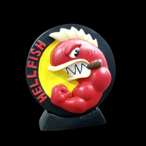 Figura Escultura Artesanal Resina Hell Fish Simpsons - comprar online