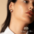 Brinco curvo fosco ear hook