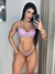 Conjunto Sem Bojo Thay - Lilás com Rosa