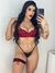 Conjunto com Bojo Barbie- Vinho